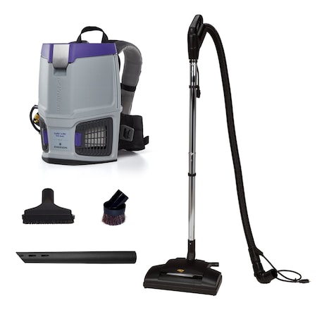 Proteam GoFit 3 PH, 3 qt. Backpack Vacuum w/ Commercial Power Nozzle Kit 107770
